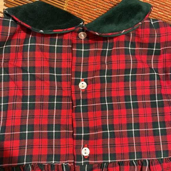 Girls Plaid Holiday Christmas Romper 18 Months - Picture 10 of 16
